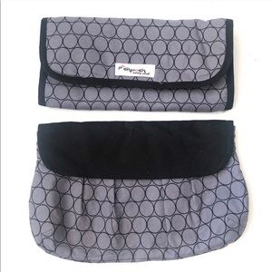 PishPoshLuv Gray and Black Baby Bag Set